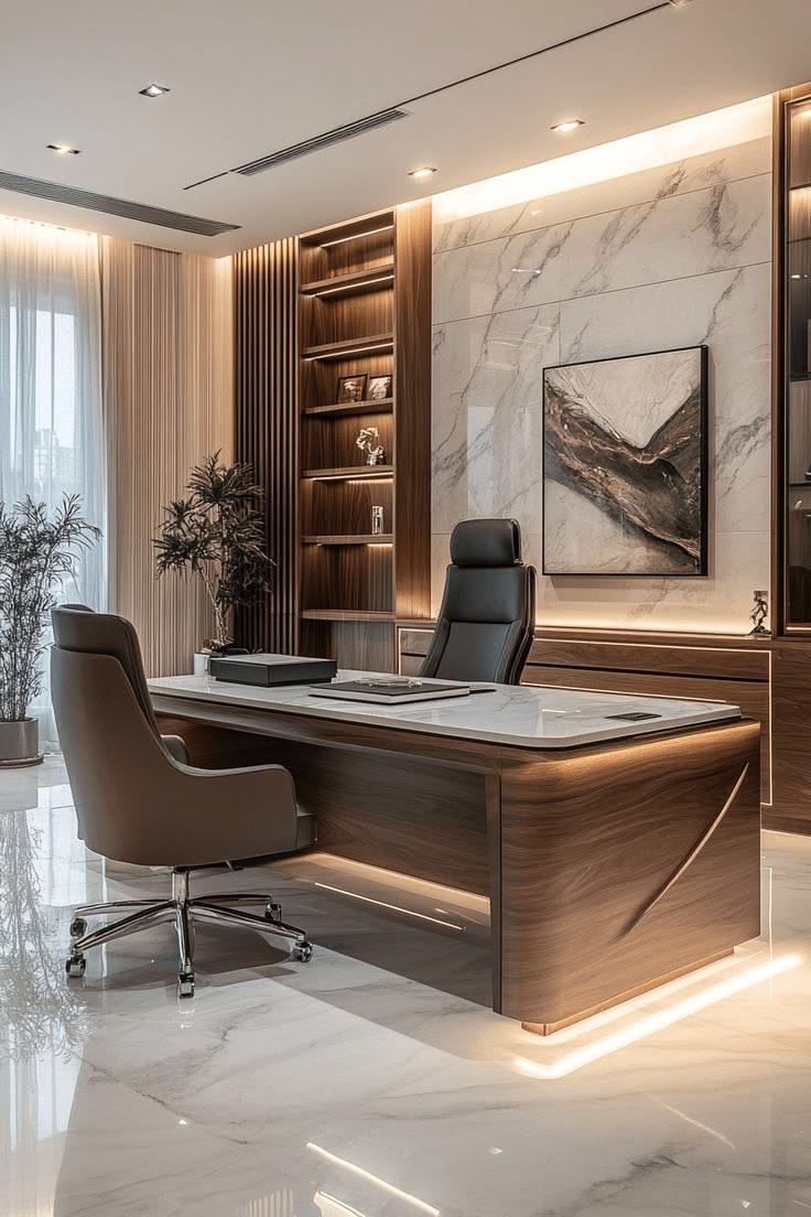 OFFICE INTERIOR AND WORKSPACE
