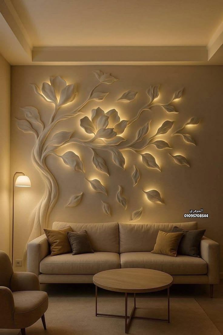 Luxury Blooming Elegance LED Feature Wall