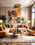 Amber Elegance Living Room