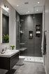 Modern Minimalist Glass Shower Bathroom Design