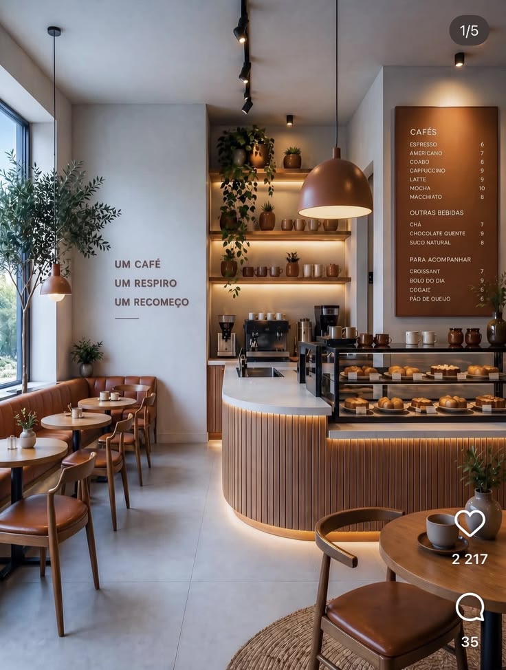 Cozy Brew Café Interior