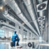 Commercial building multiple AC outdoor units installation