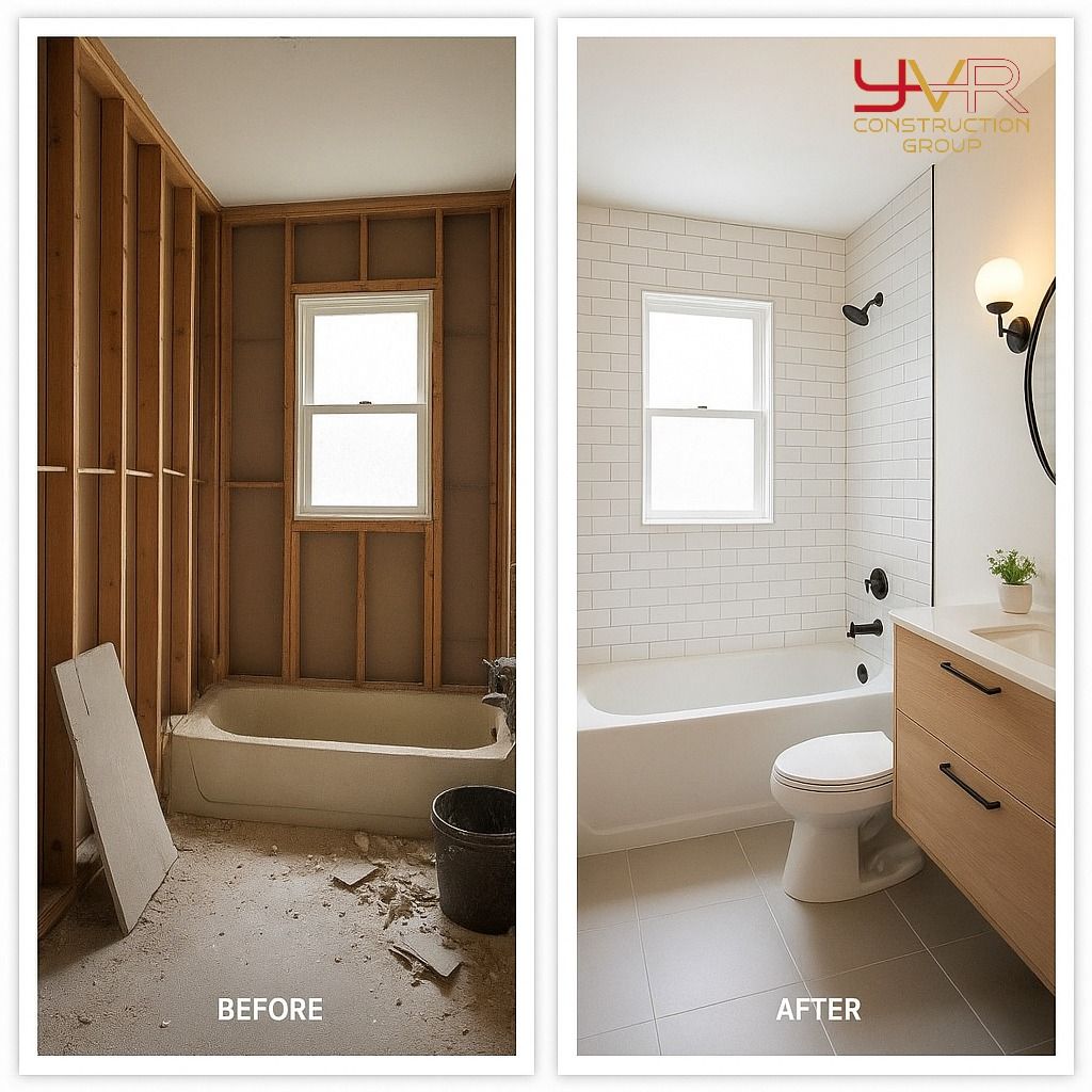 Complete plumbing renovation project