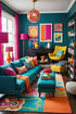Vibrant Luxe Living Room
