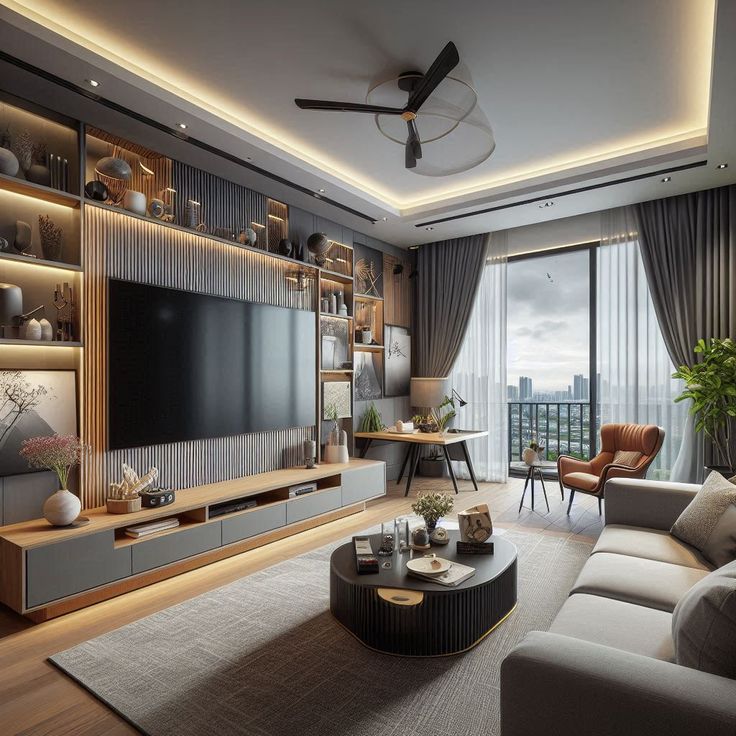Complete living room setup