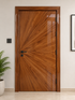 Radiant Walnut Veneer Door