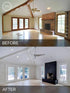 Before & after painting