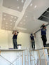 Workers doing interior finishing